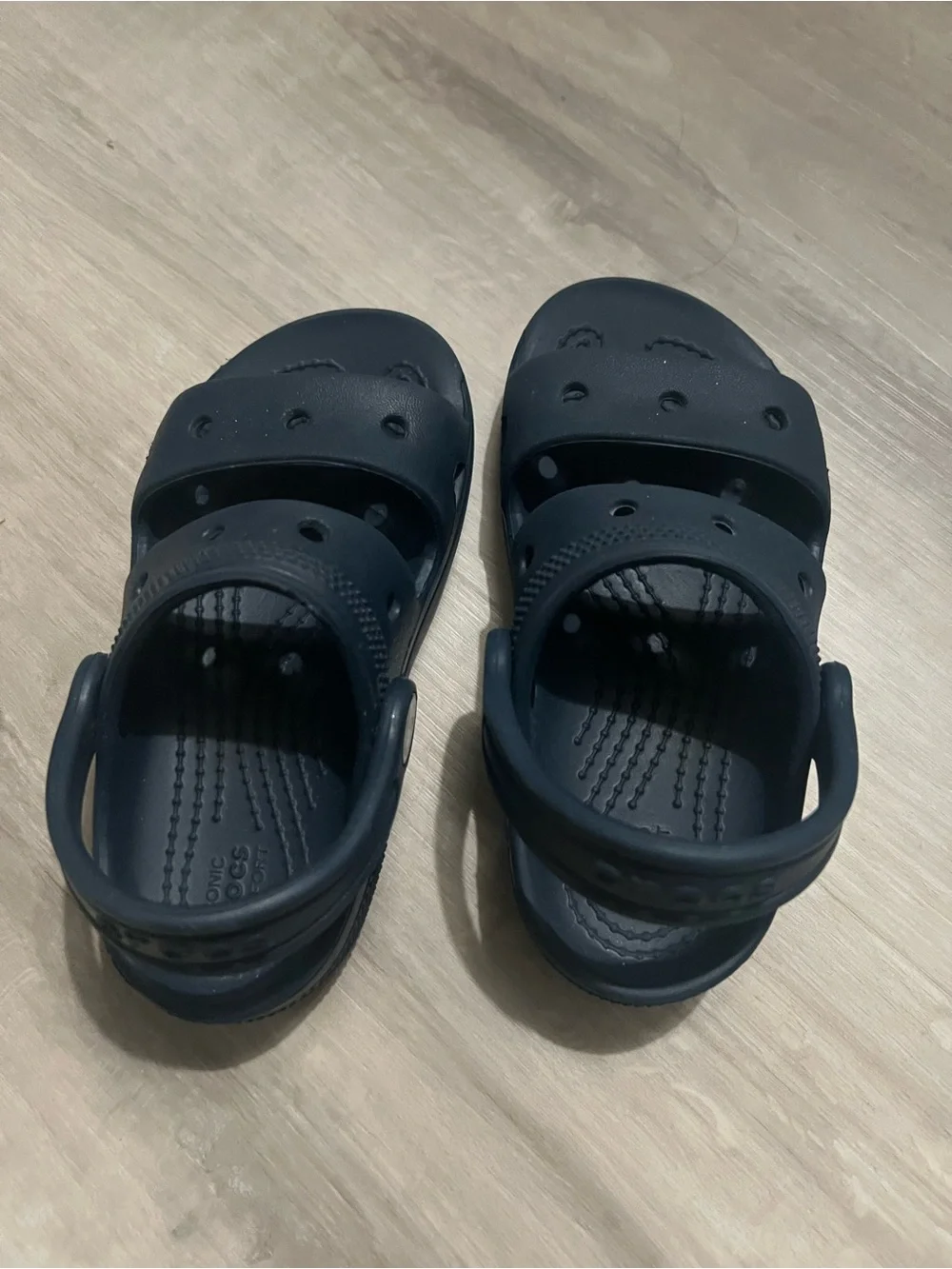 Crocs Kids Navy Blue Waterproof Slip-On Sandal